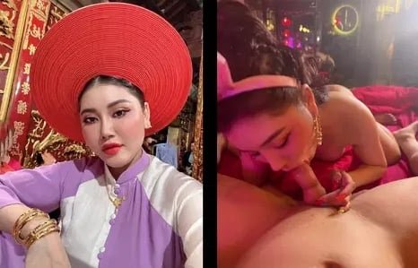 Cô đồng Trang mút cặc như thèm kem