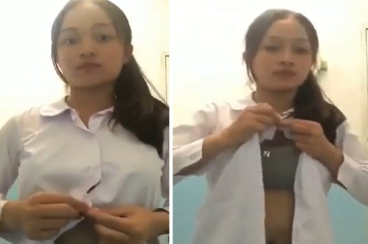 Em bé thích thú trải nghiệm tình yêu với anh chàng